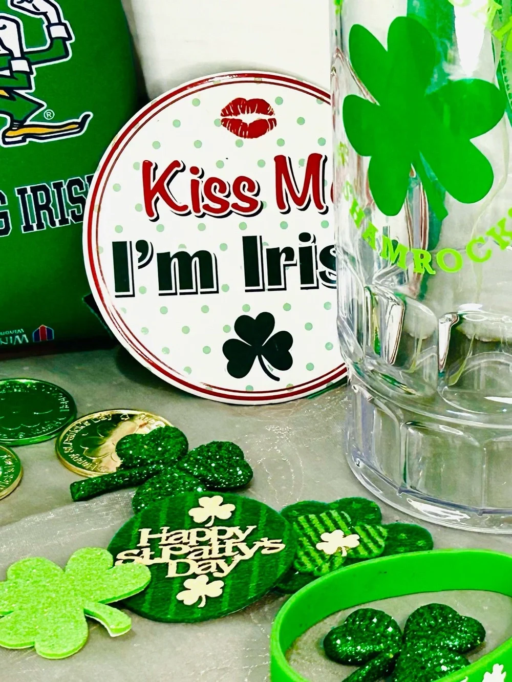 Kiss Me I’m Irish! St Patrick’s Day Notre Dame lucky grab bag bundle
